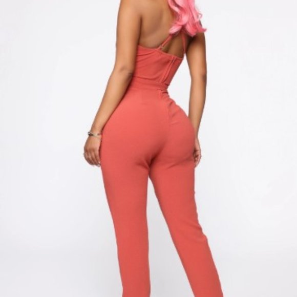 Rust Jumpsuit | Fashion Nova - Picture 2 of 4